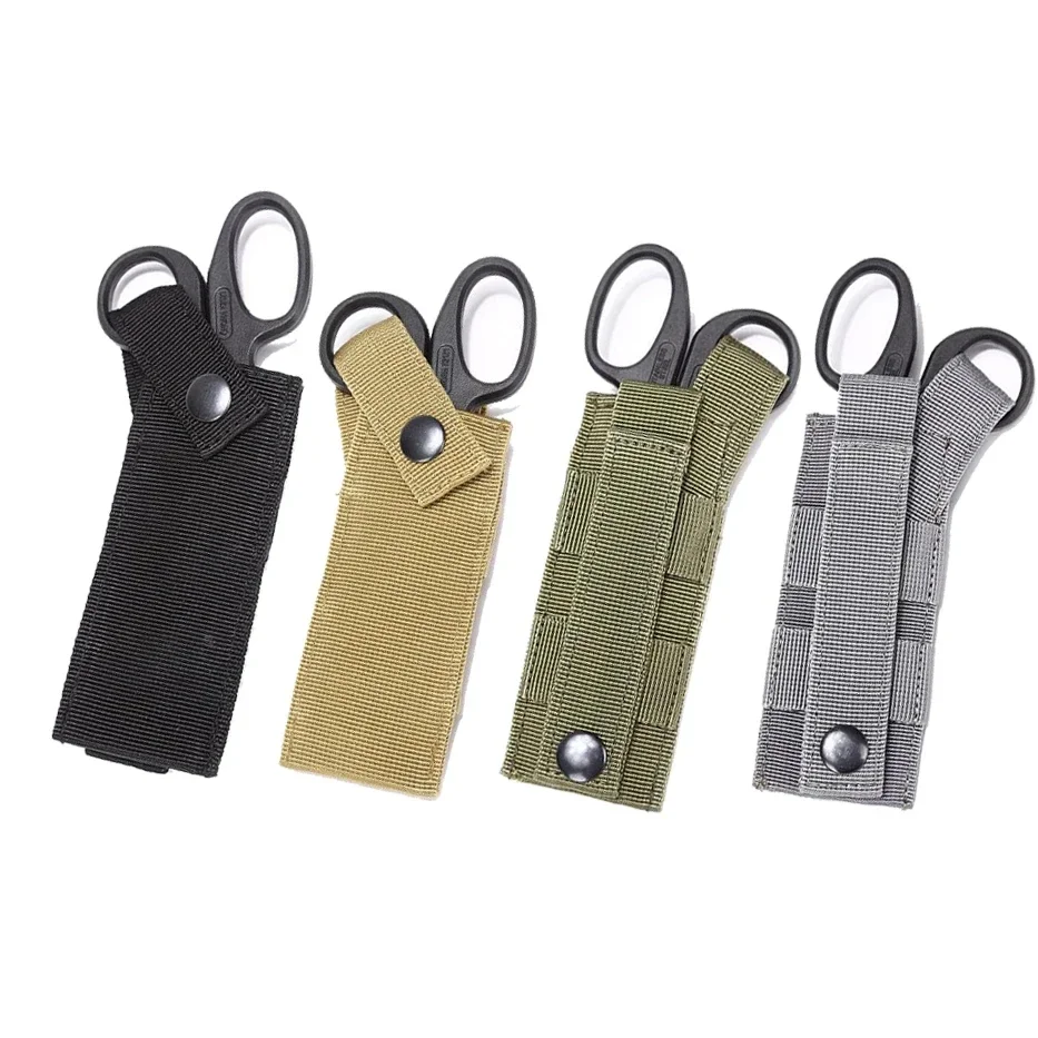 Edc Carry Knife - Molle tático tesoura médica bolsa lanterna
