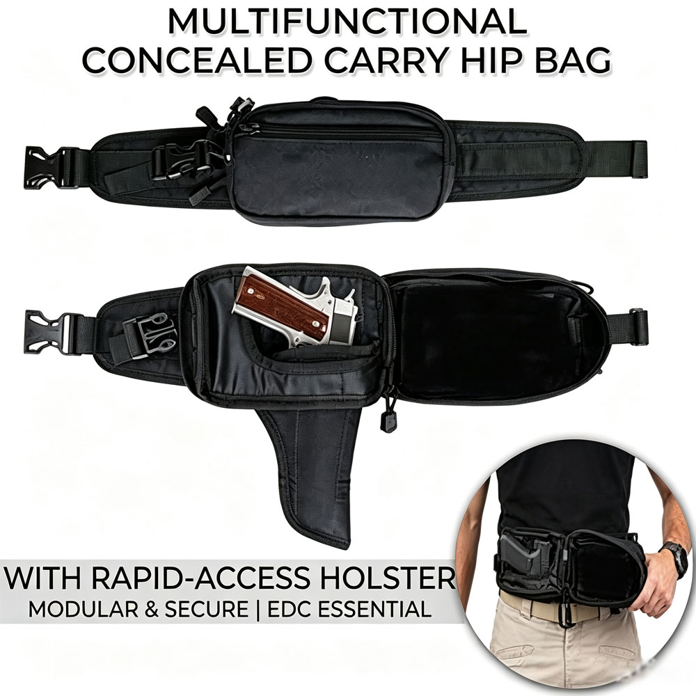 Bolsa tática para pistola, bol - Edc Concealed Carry Fanny Pack avaliação e preço