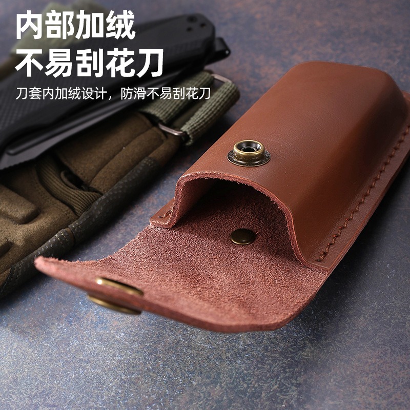 Bainha de faca de couro genuín - Edc Carry Belt Leather avaliação e preço
