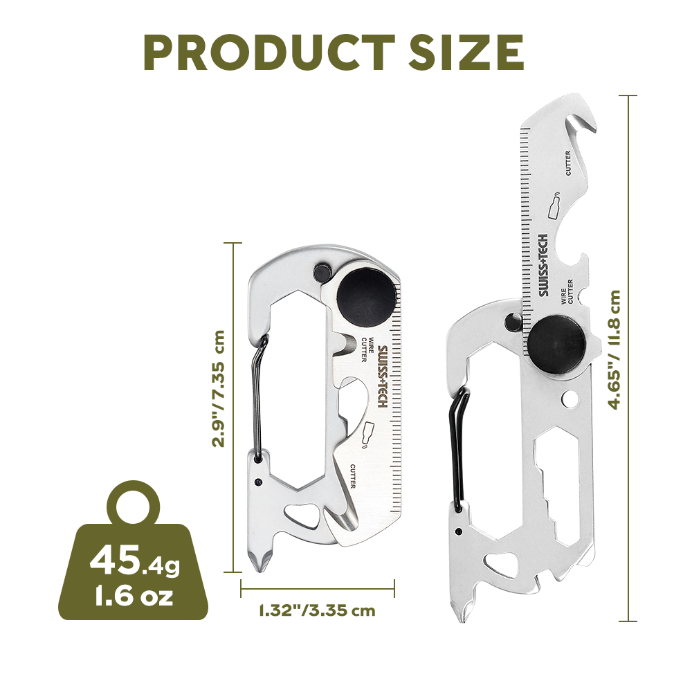 Swiss tech 13 em 1 mini ferram - Edc Carry Knife avaliação e preço