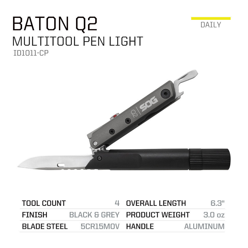 Sog baton q2 4 em 1 multi-ferr - Edc Carry Knife avaliação e preço